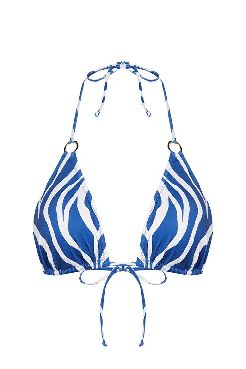 Triangle-Shaped Bikini Top with Accessories
