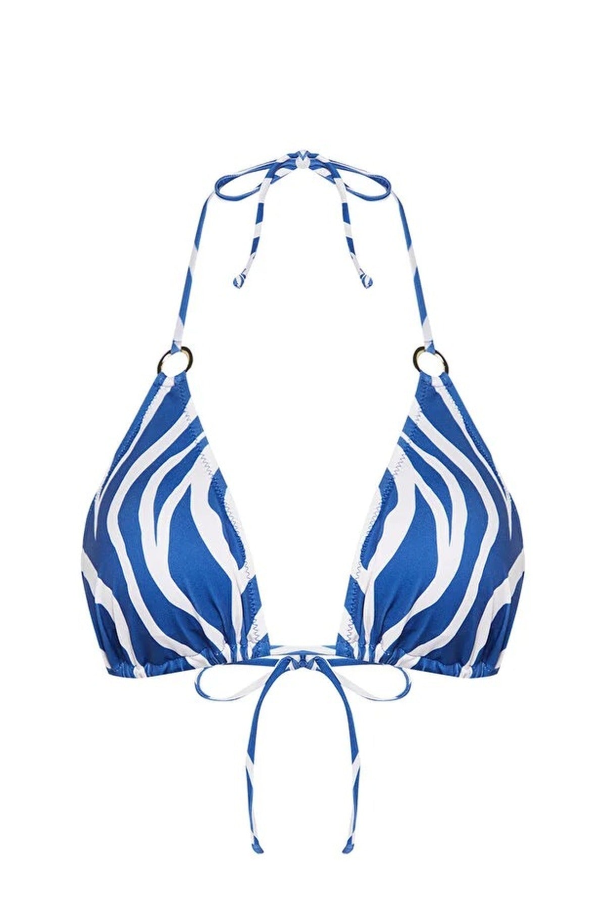 Triangle-Shaped Bikini Top with Accessories
