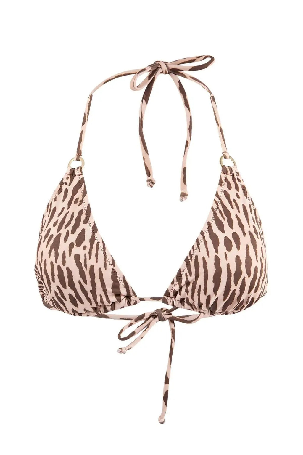 Triangle-Shaped Bikini Top with Accessories