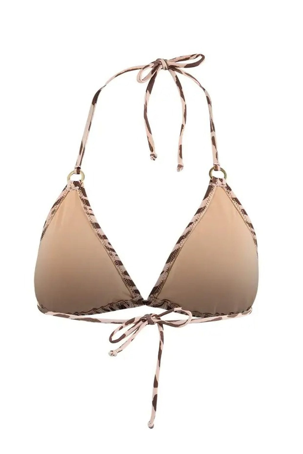 Triangle-Shaped Bikini Top with Accessories