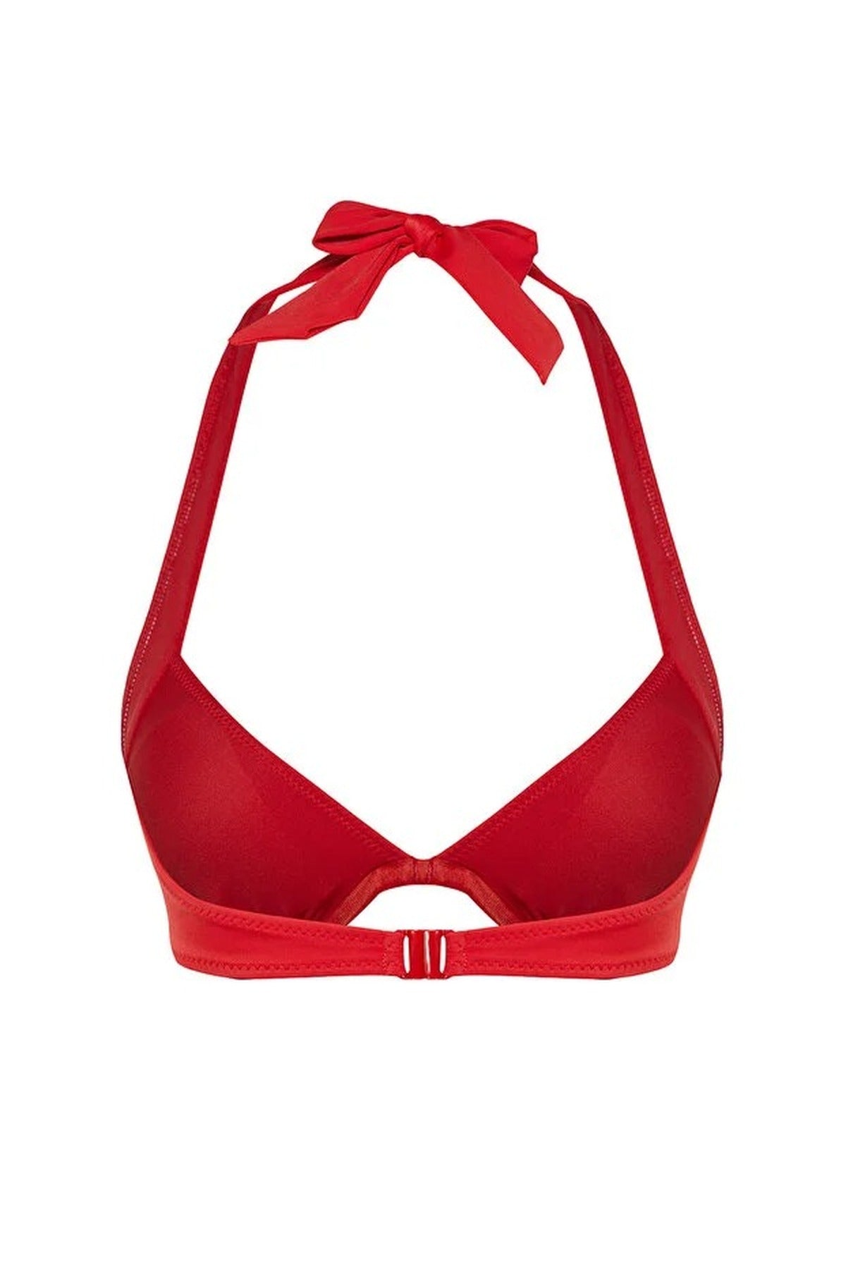 Red V-Wire Balconette Padded Basic Bikini Top