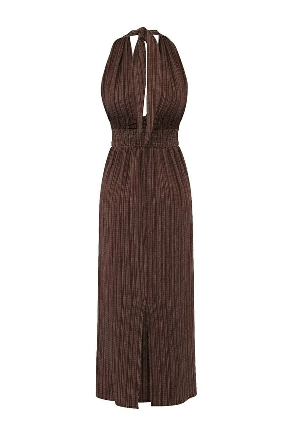Backless Halterneck Maxi Beach Dress