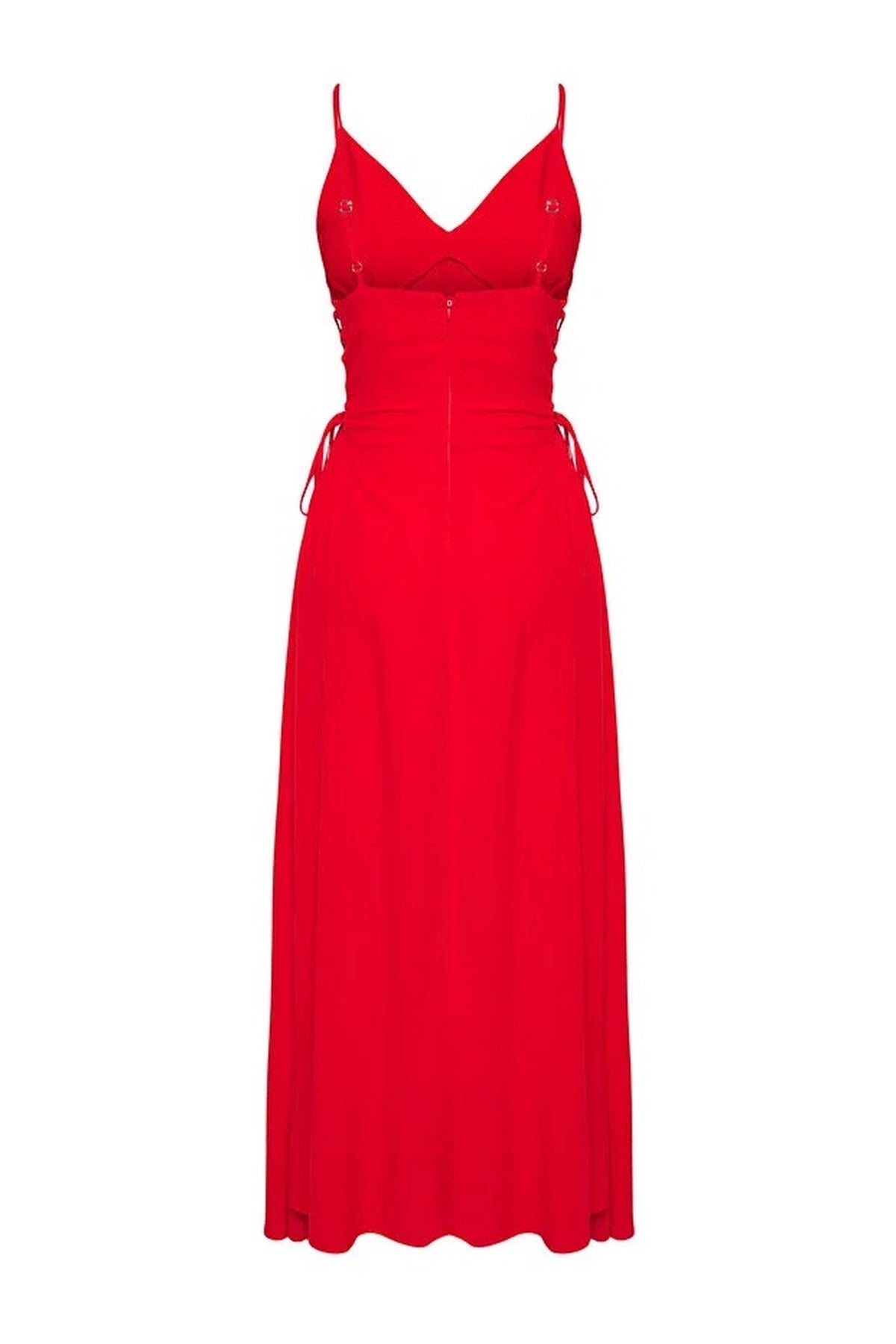 Woven Maxi Beach Dress with Tie Detail
