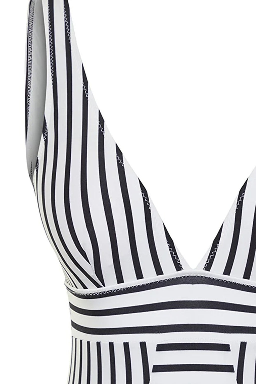 Slimming Effect V-Neck Padded Regular Swimsuit