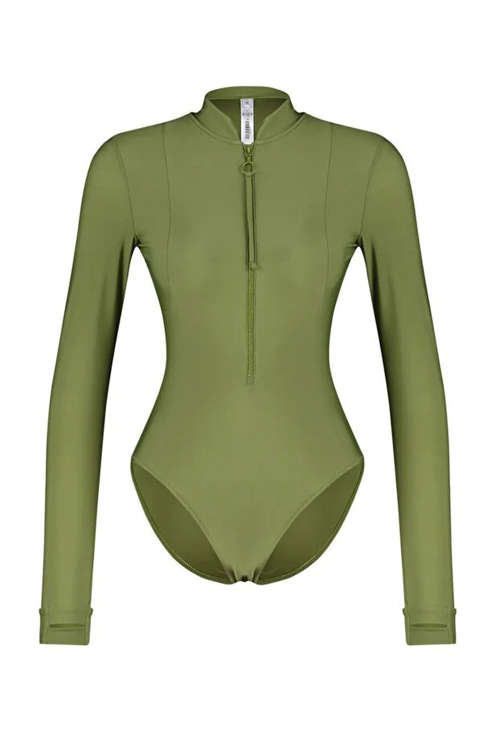Quick-Drying Fabric Zip-Up Surfer-Style Hipster Swimsuit