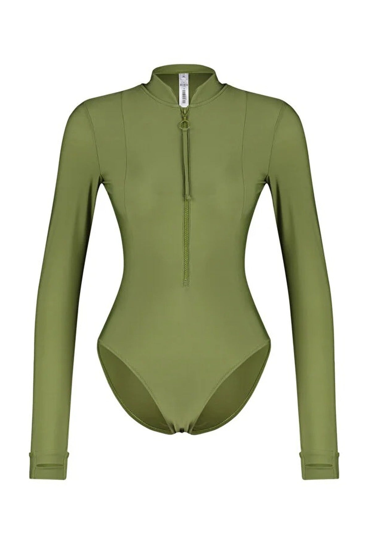Quick-Drying Fabric Zip-Up Surfer-Style Hipster Swimsuit