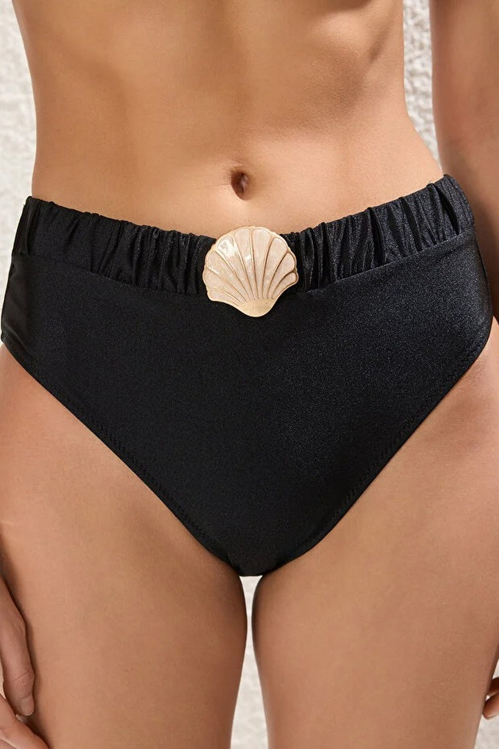 Hipster High-Waisted Bikini Bottom with Accessories