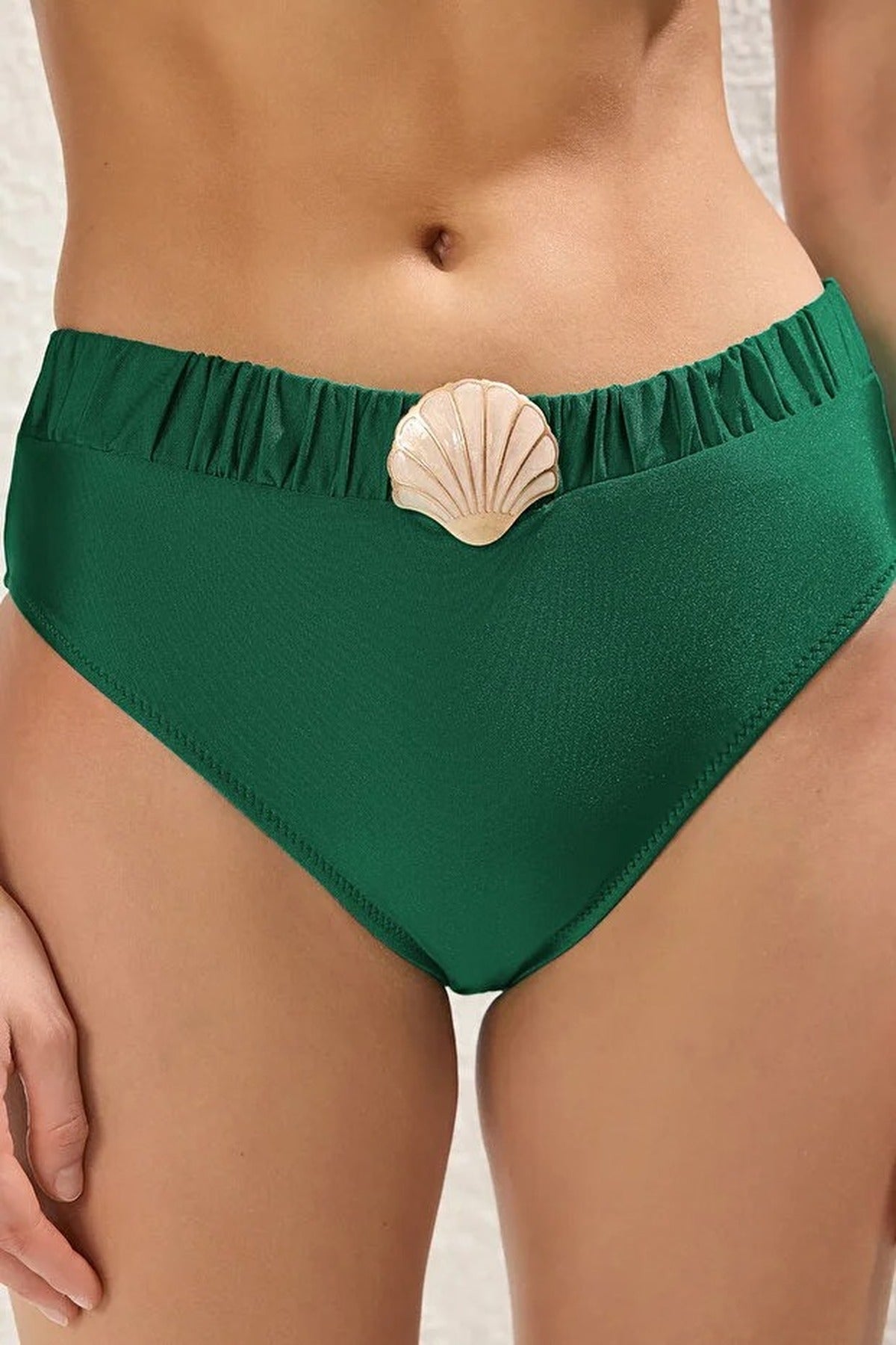 Hipster High-Waisted Bikini Bottom with Accessories