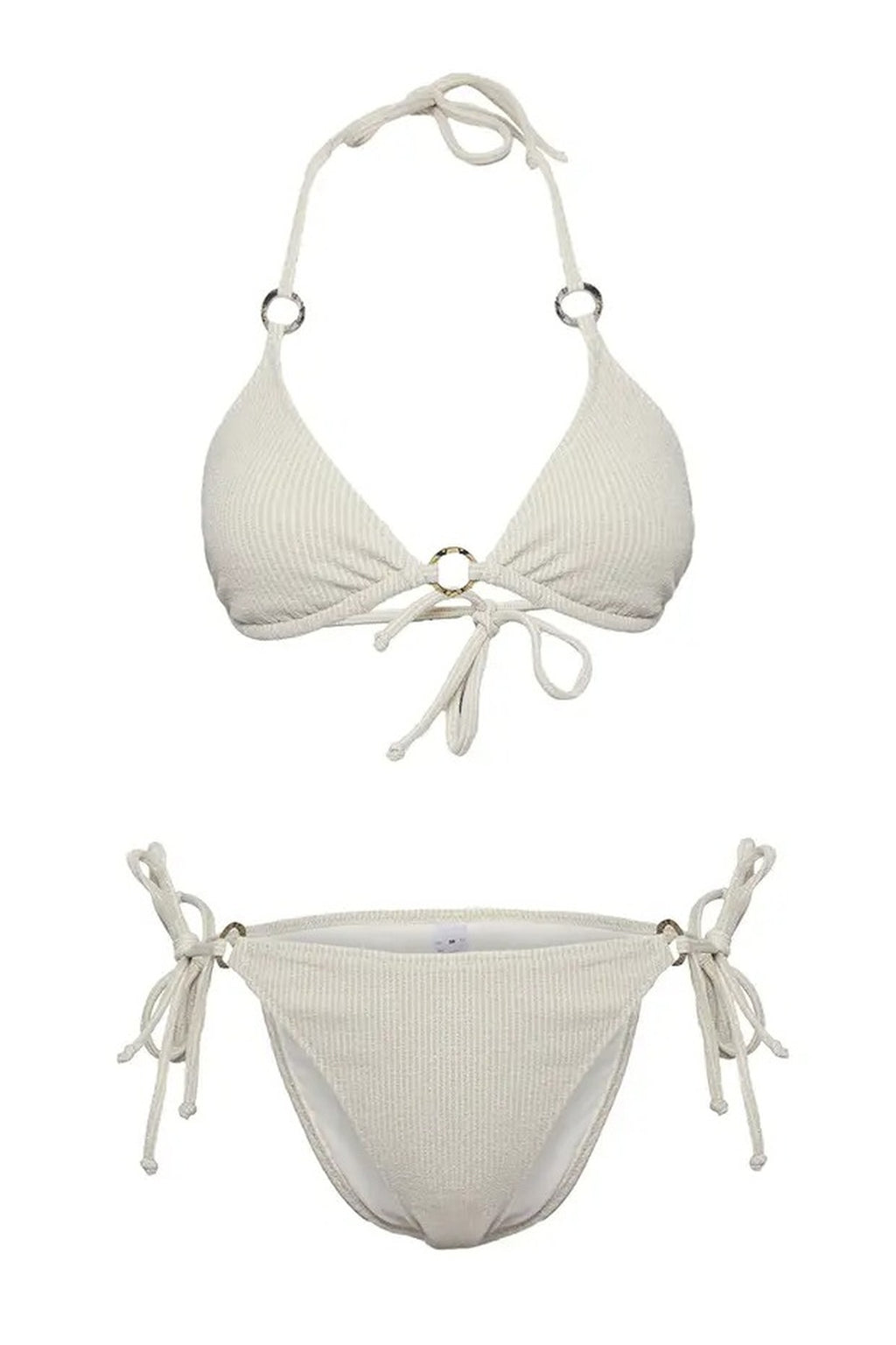 Triangle-Shaped Brazilian Low-Waist Bikini Set with Accessories