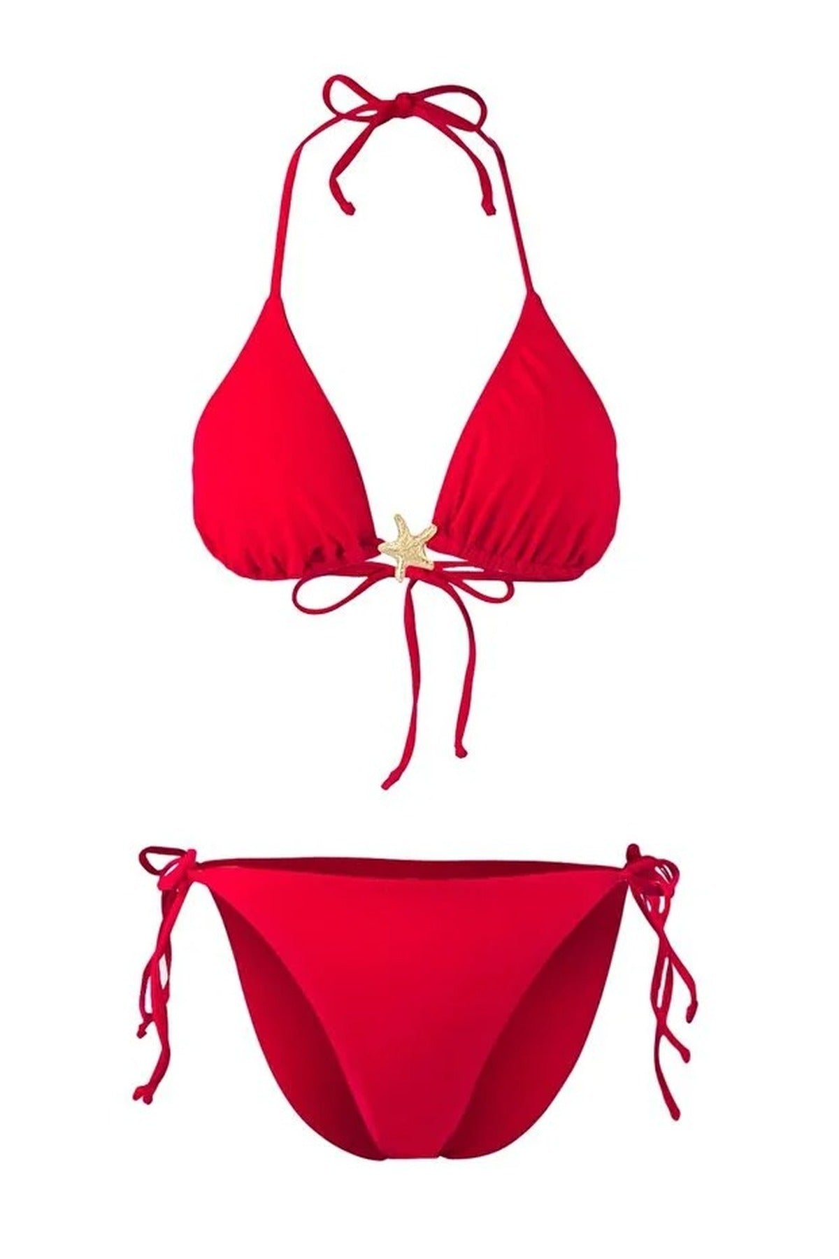 Triangle Covered Premium Star Accessory Regular Bikini Set