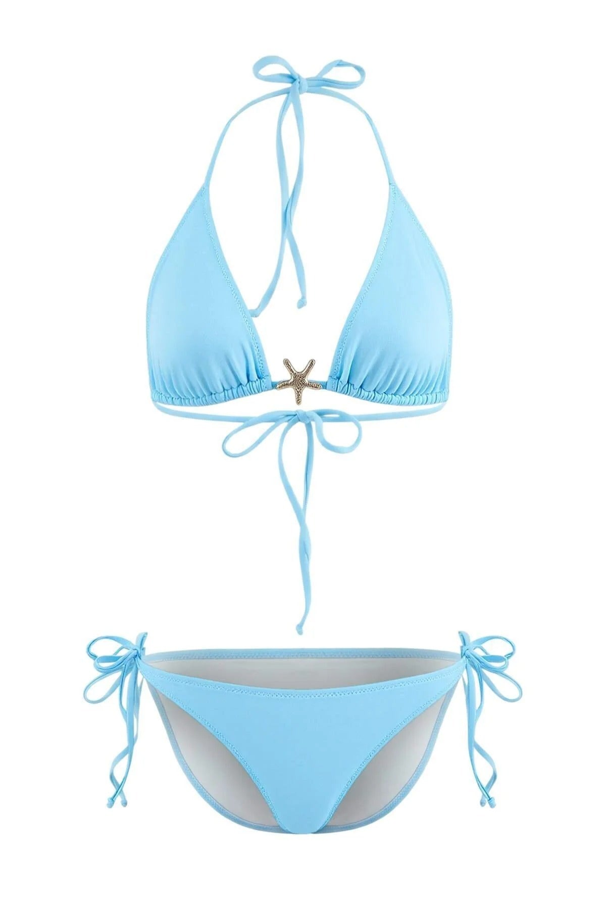 Triangle Covered Premium Star Accessory Regular Bikini Set
