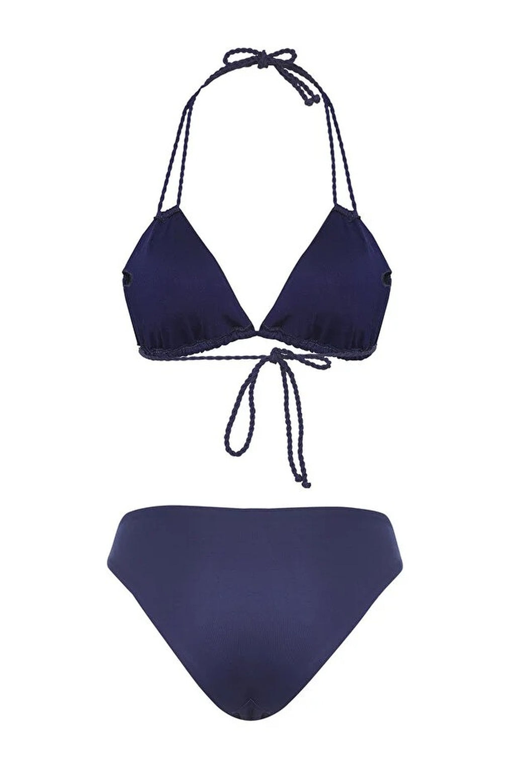 Tunnel Triangle Covered Regular Waist Bikini Set