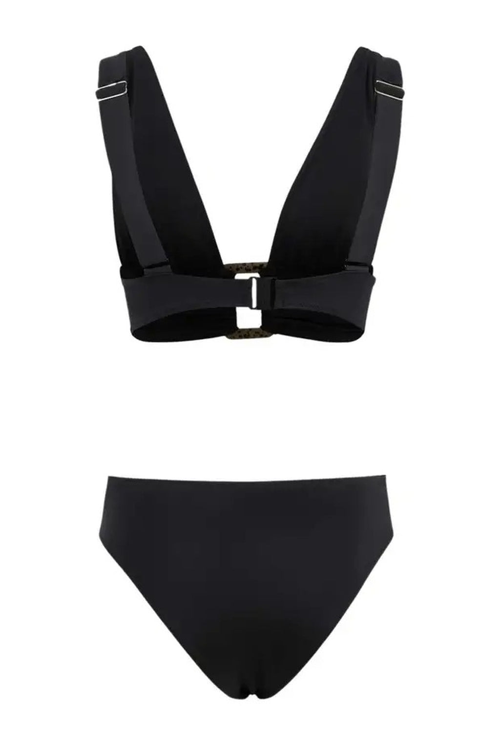 Accessory Triangle Covered Brazilian High Waist Bikini Set
