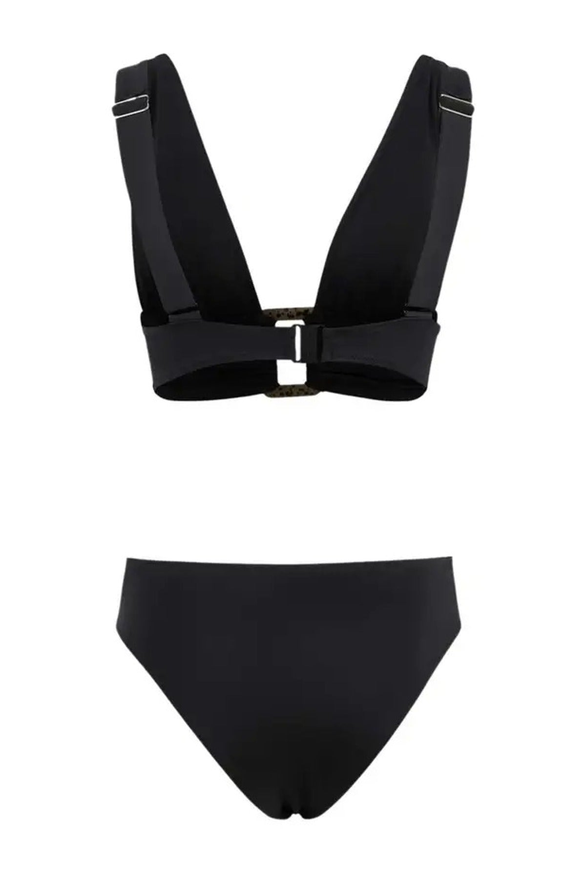 Accessory Triangle Covered Brazilian High Waist Bikini Set