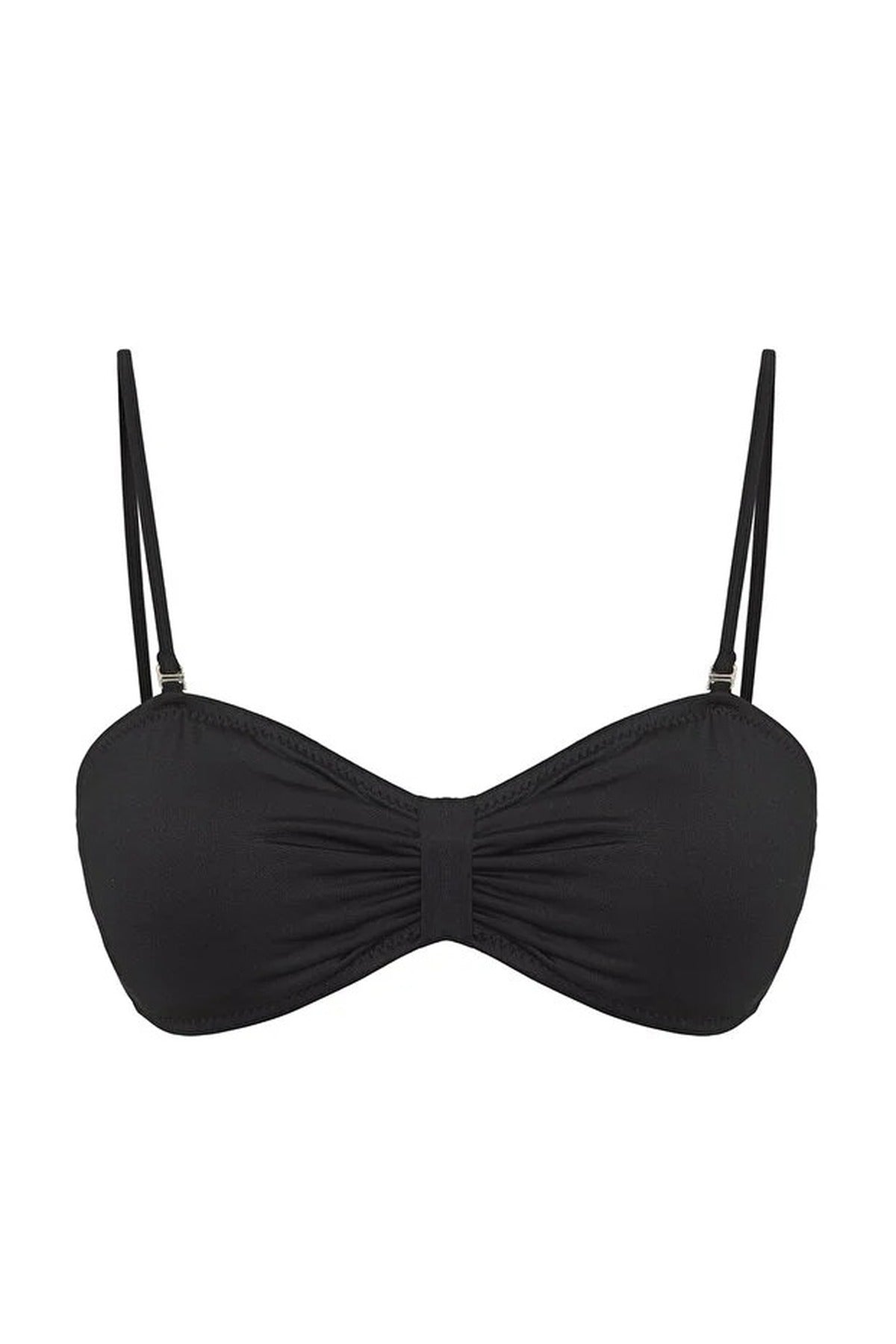 Ruched Strapless Covered Bikini Top
