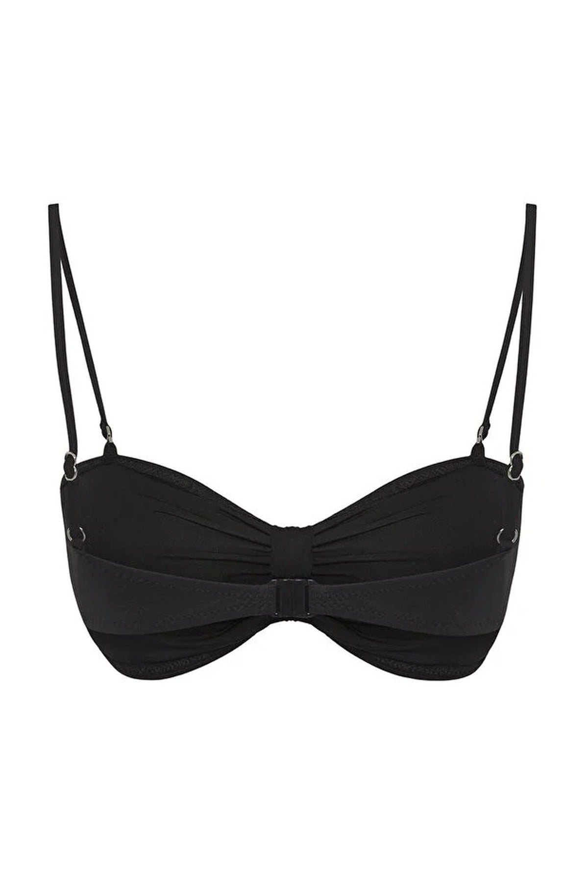 Ruched Strapless Covered Bikini Top