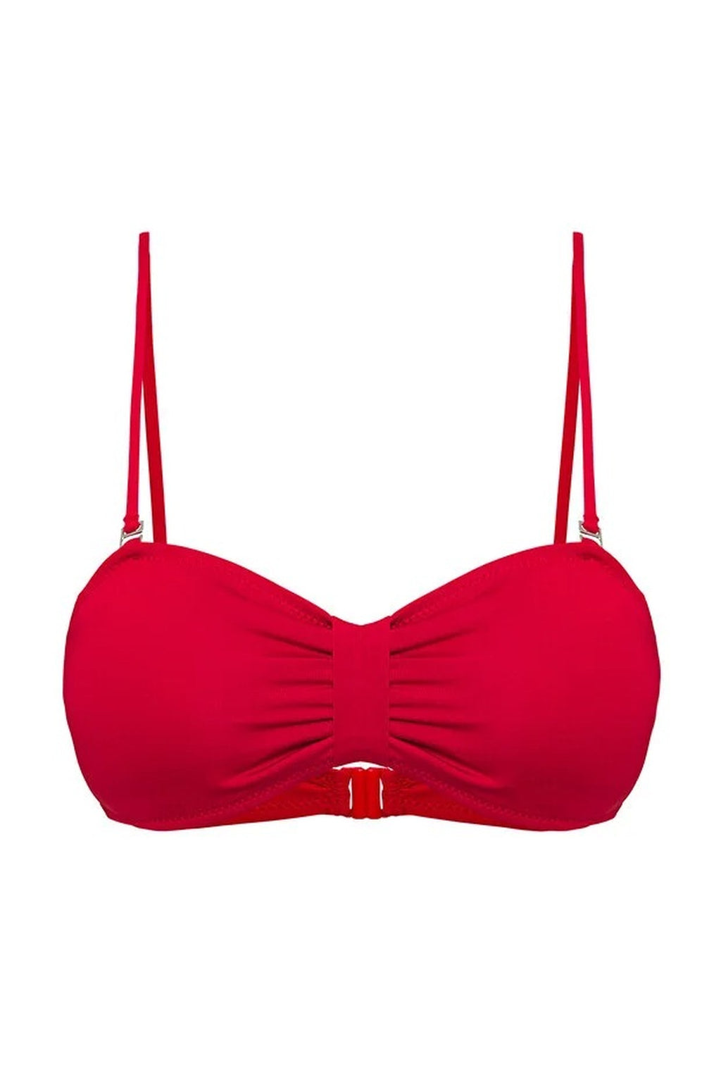 Ruched Strapless Covered Bikini Top