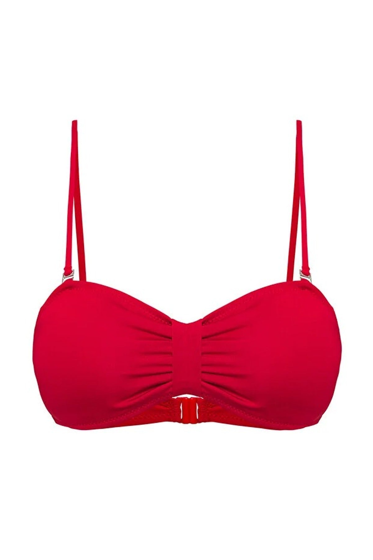 Ruched Strapless Covered Bikini Top