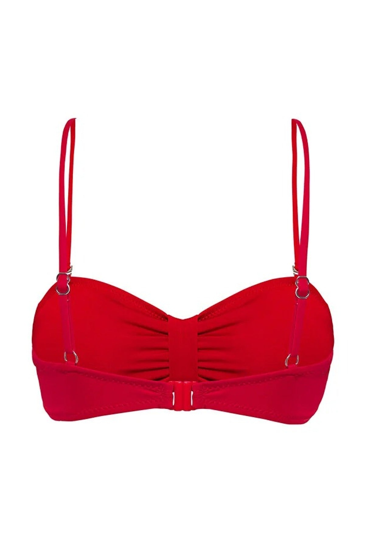 Ruched Strapless Covered Bikini Top