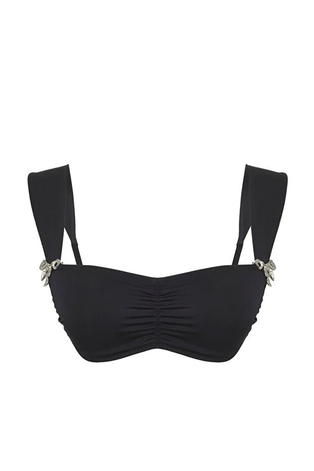 Bralette Covered Bikini Top with Accessories