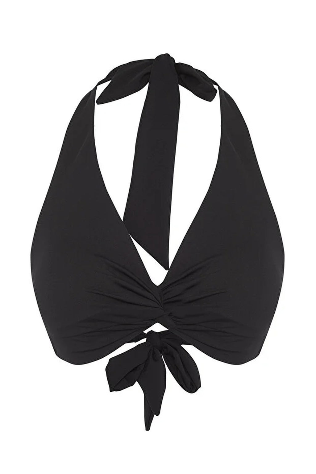 Ruched Triangle Covered Bikini Top