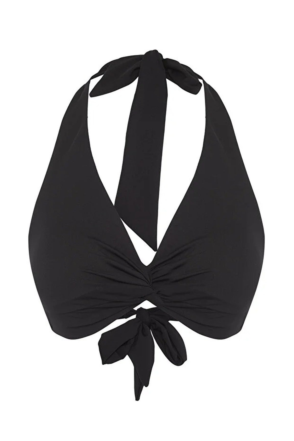 Ruched Triangle Covered Bikini Top