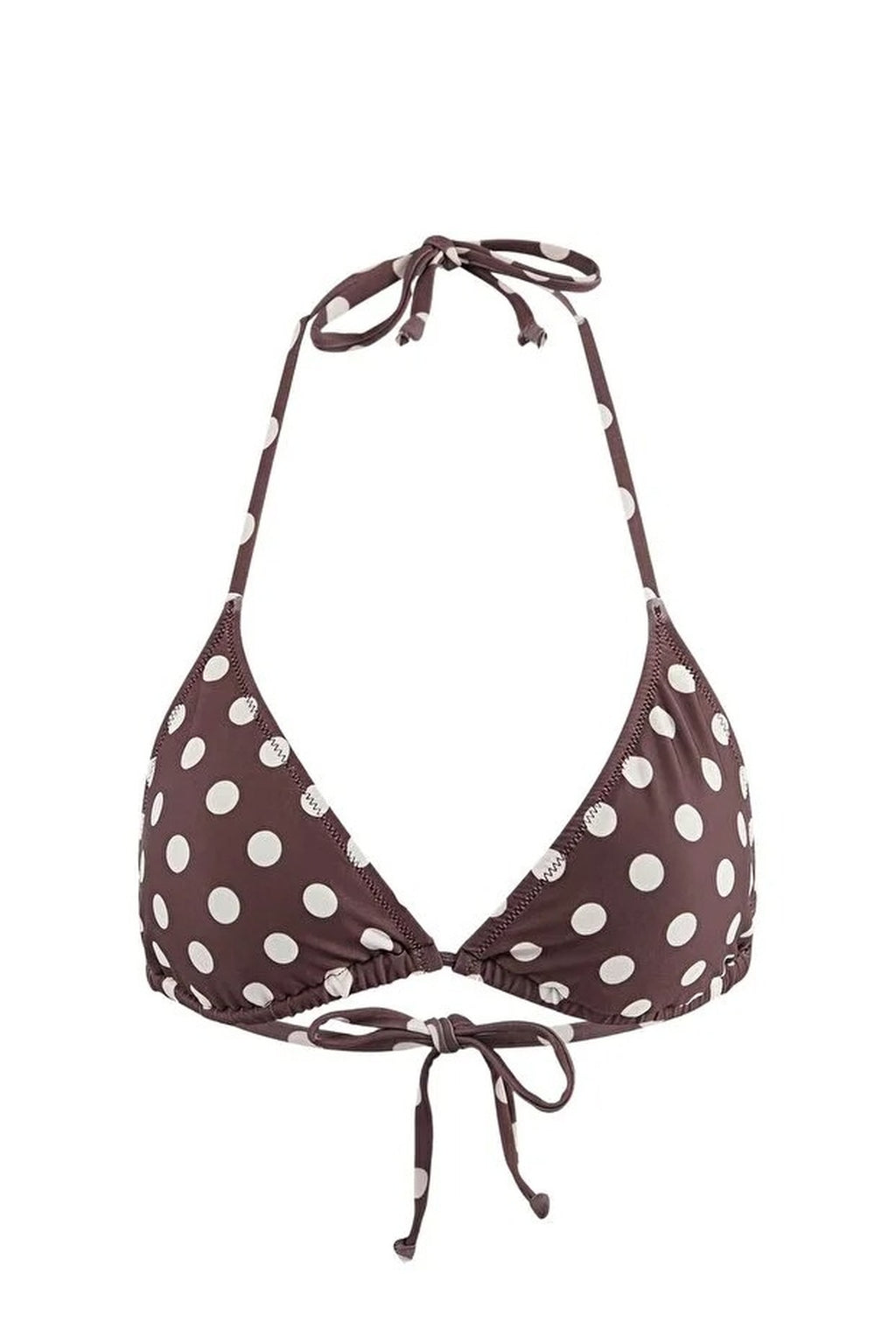 Polka Dot 2-Piece Triangle Covered Bikini Top