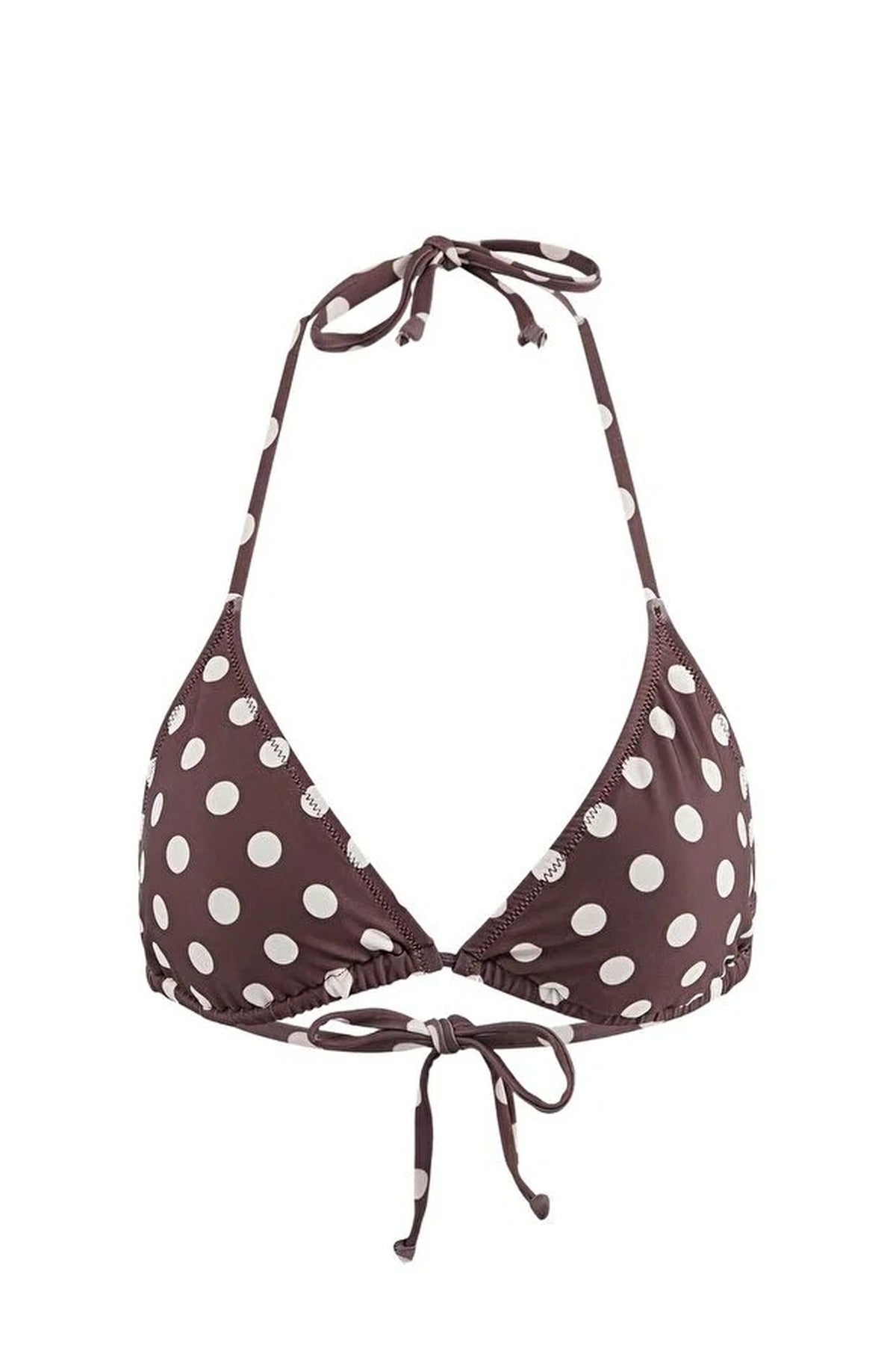 Polka Dot 2-Piece Triangle Covered Bikini Top
