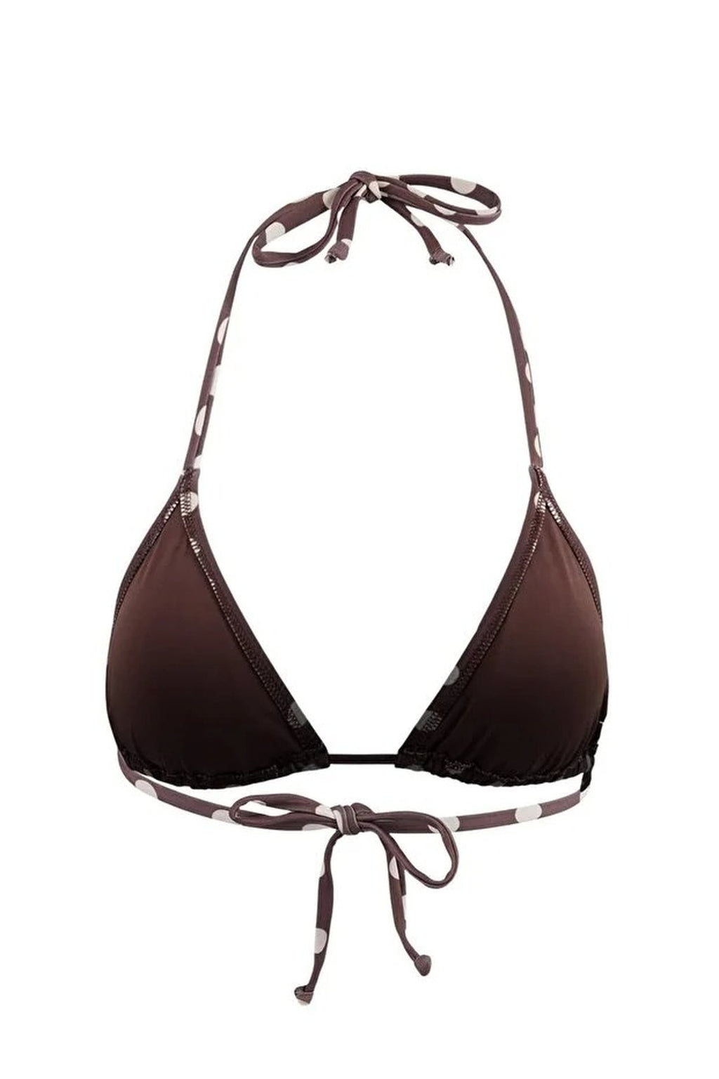 Polka Dot 2-Piece Triangle Covered Bikini Top