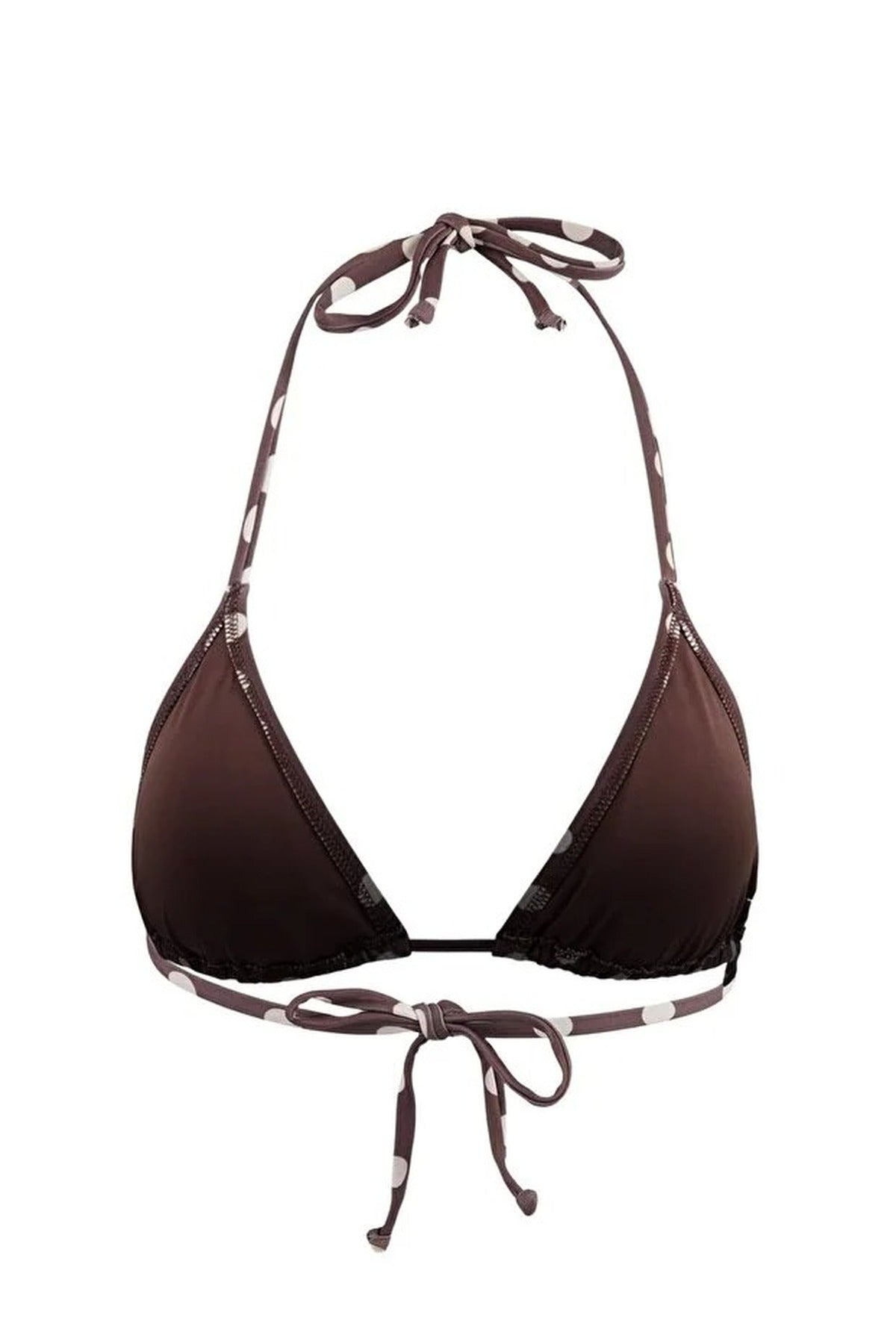 Polka Dot 2-Piece Triangle Covered Bikini Top