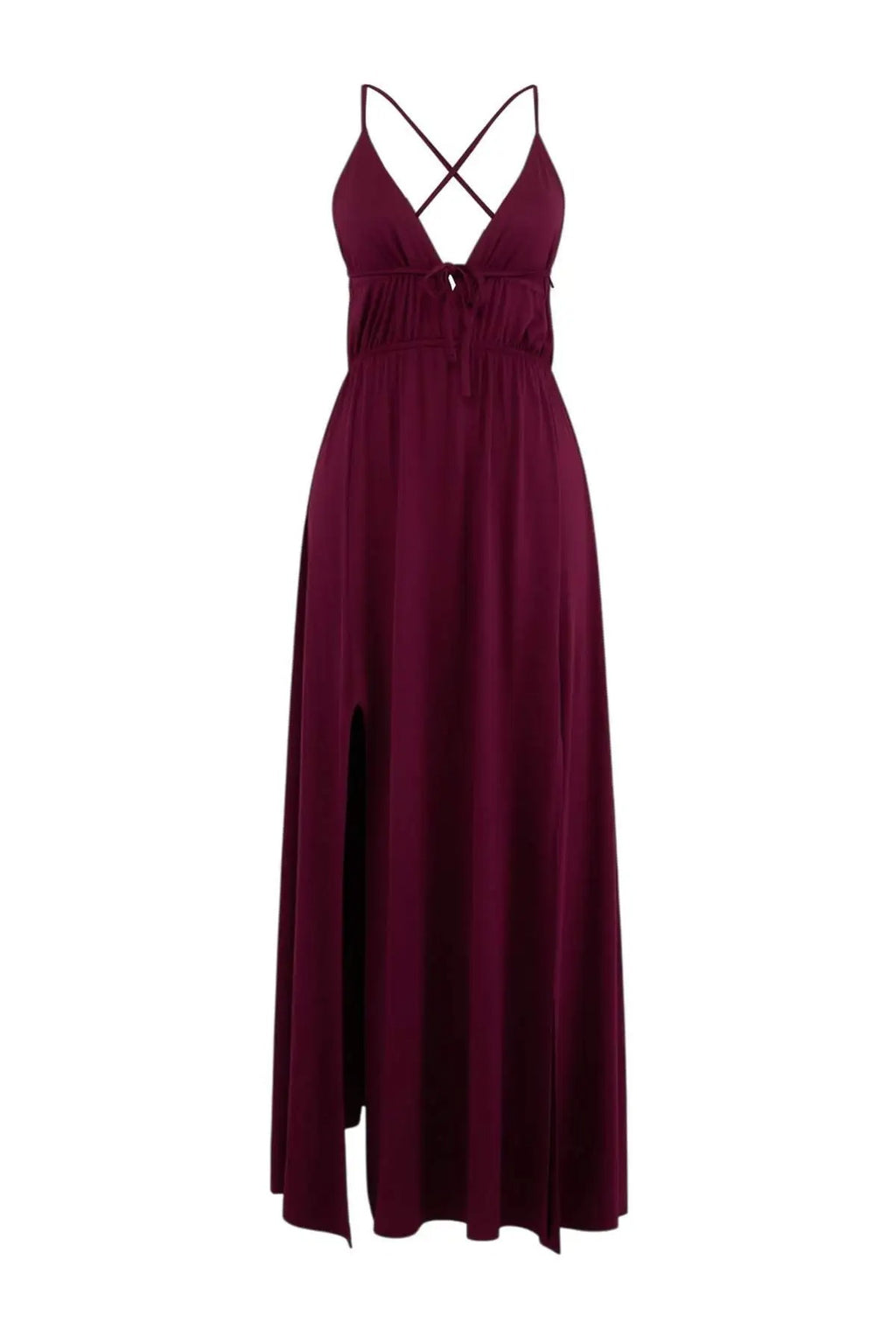 Woven Backless Maxi Beach Dress
