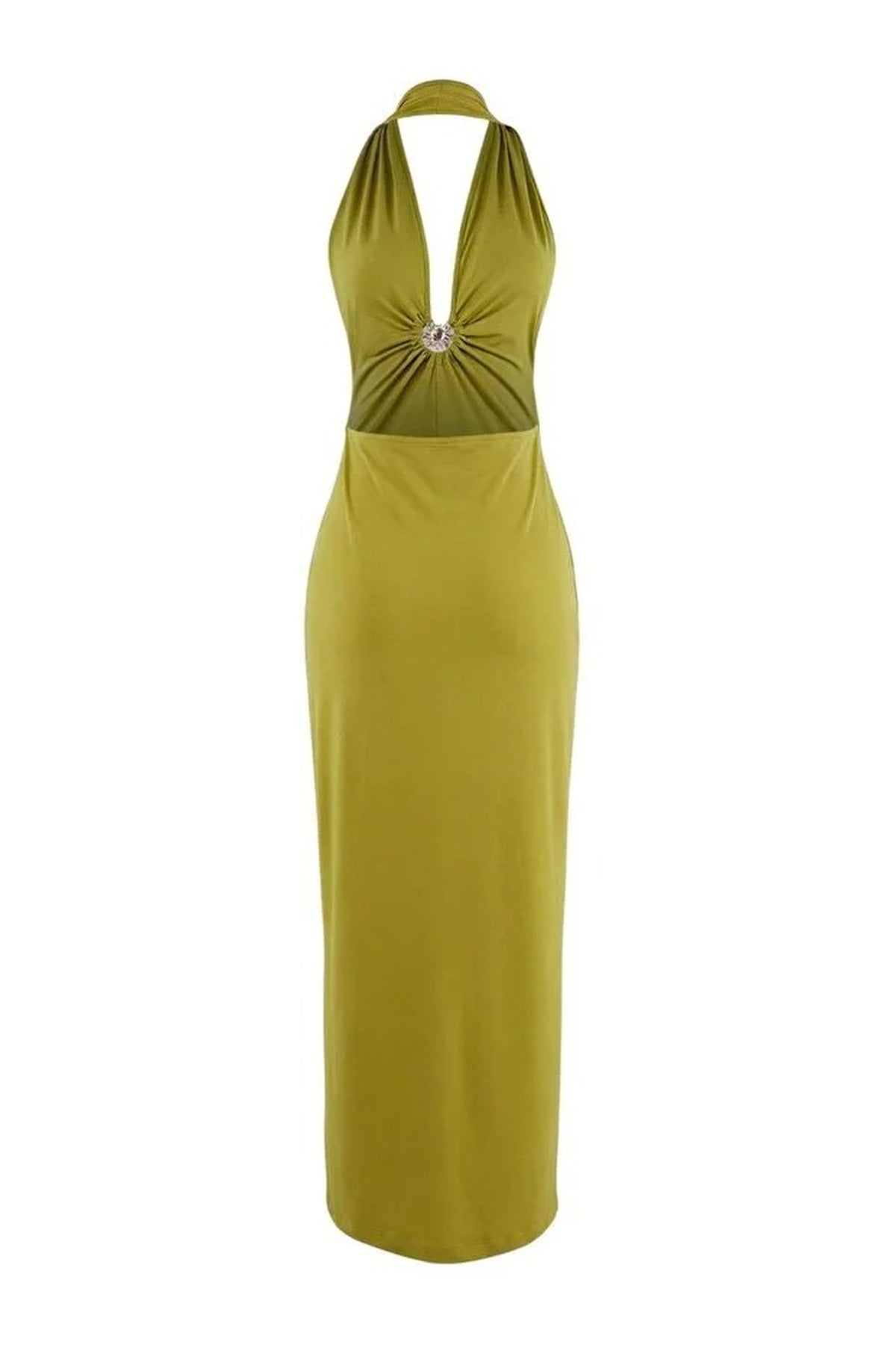 Knitted Maxi Beach Dress with Accessory Details