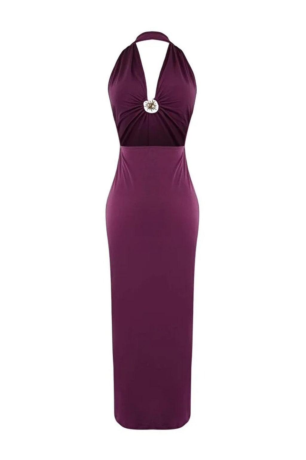 Knitted Maxi Beach Dress with Accessory Details