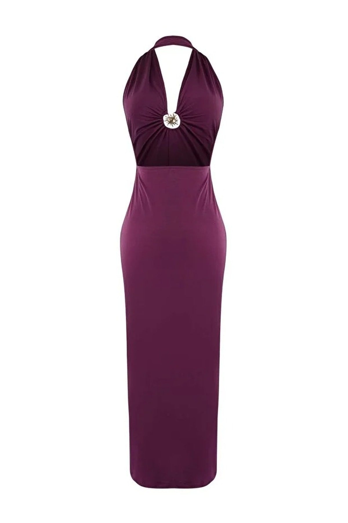 Knitted Maxi Beach Dress with Accessory Details