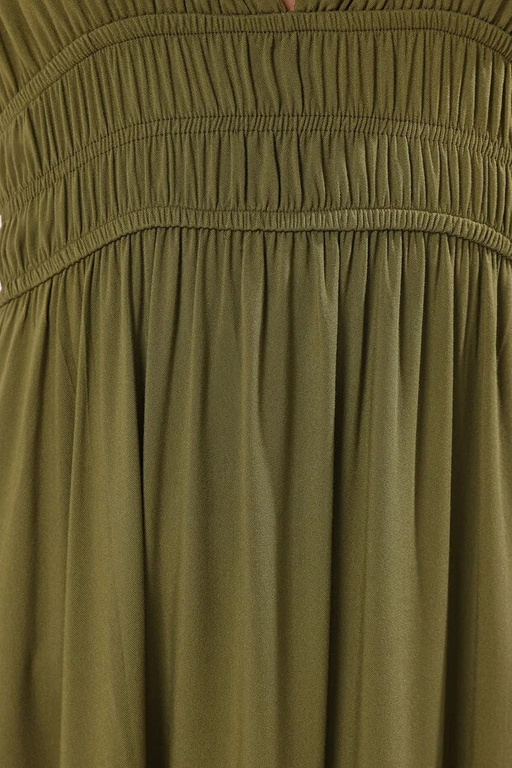 Woven Ruched Maxi Beach Dress