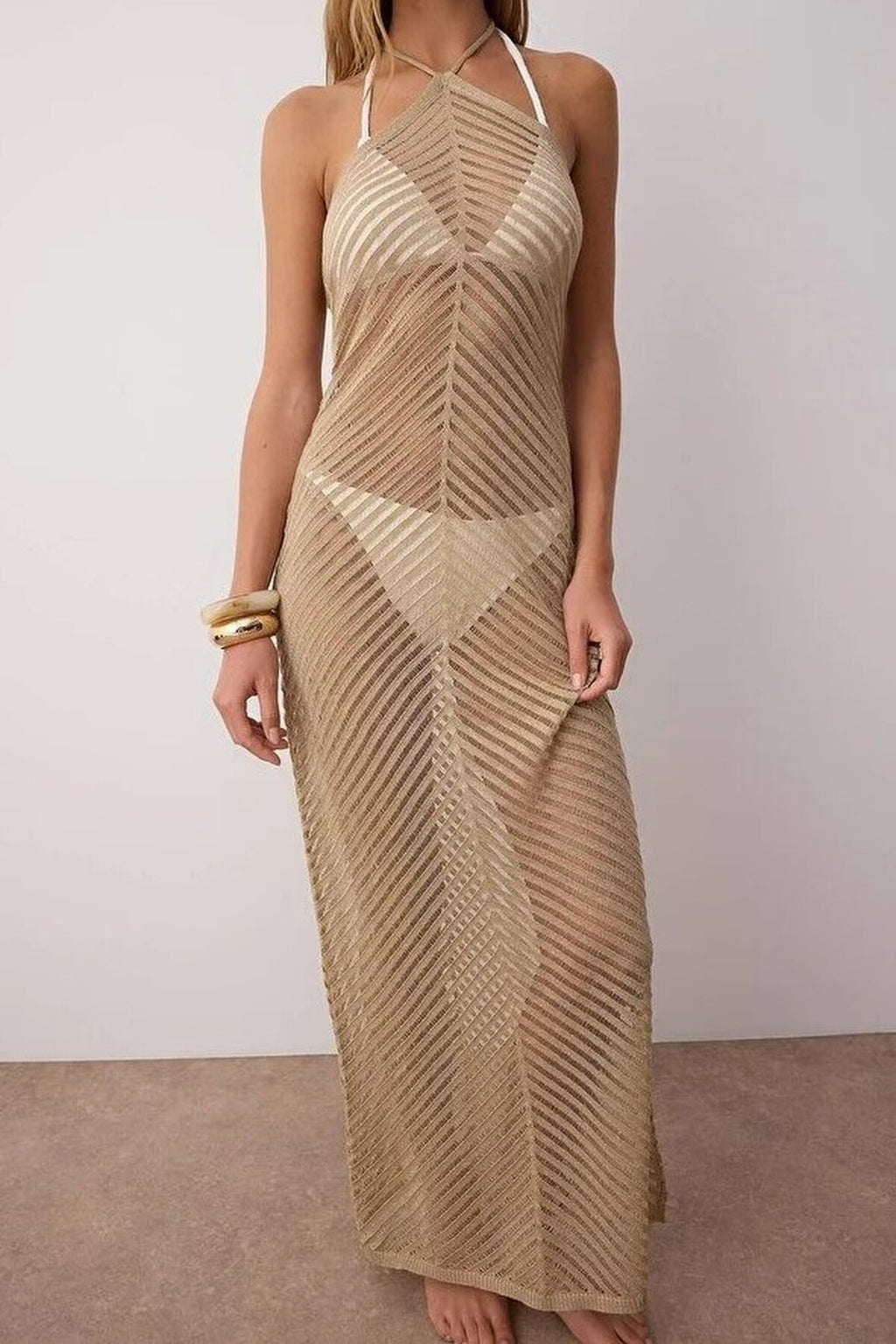 Knit Maxi Beach Dress