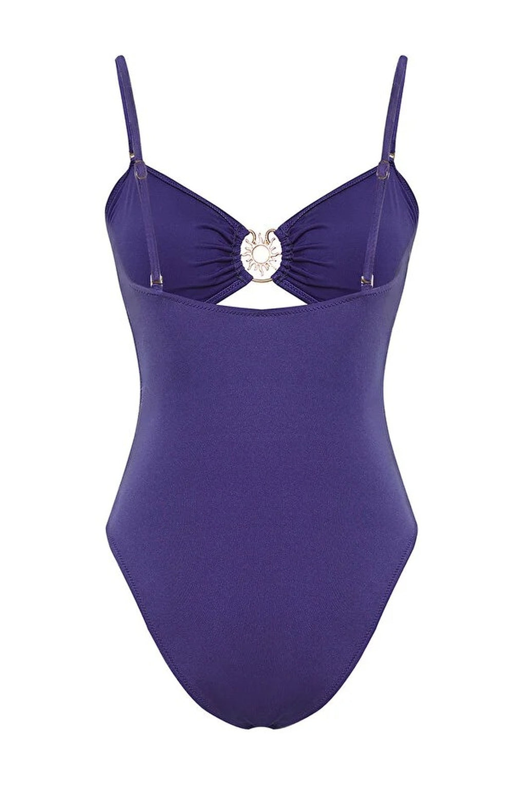 Cut Out Detail Strapless Regular Swimsuit