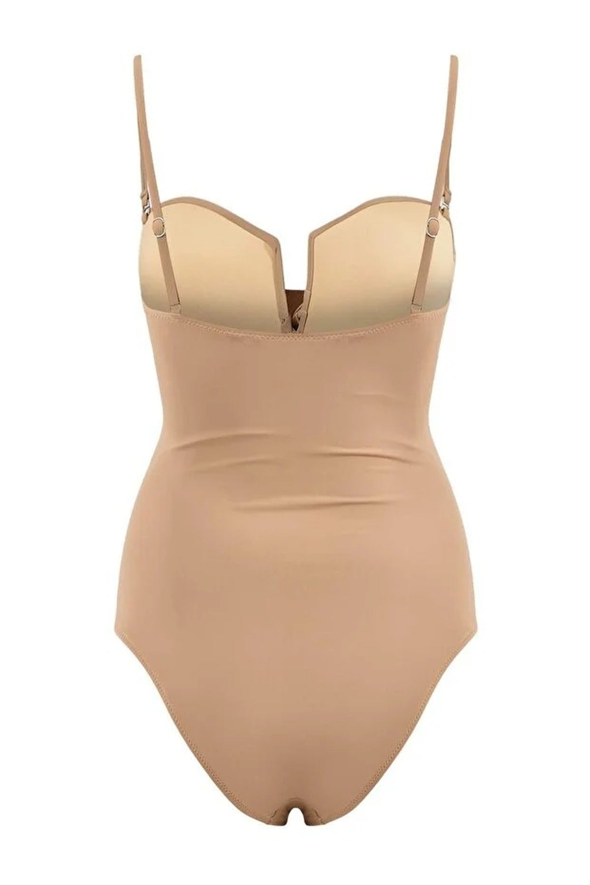 Draped Strapless Covered Hipster Swimsuit