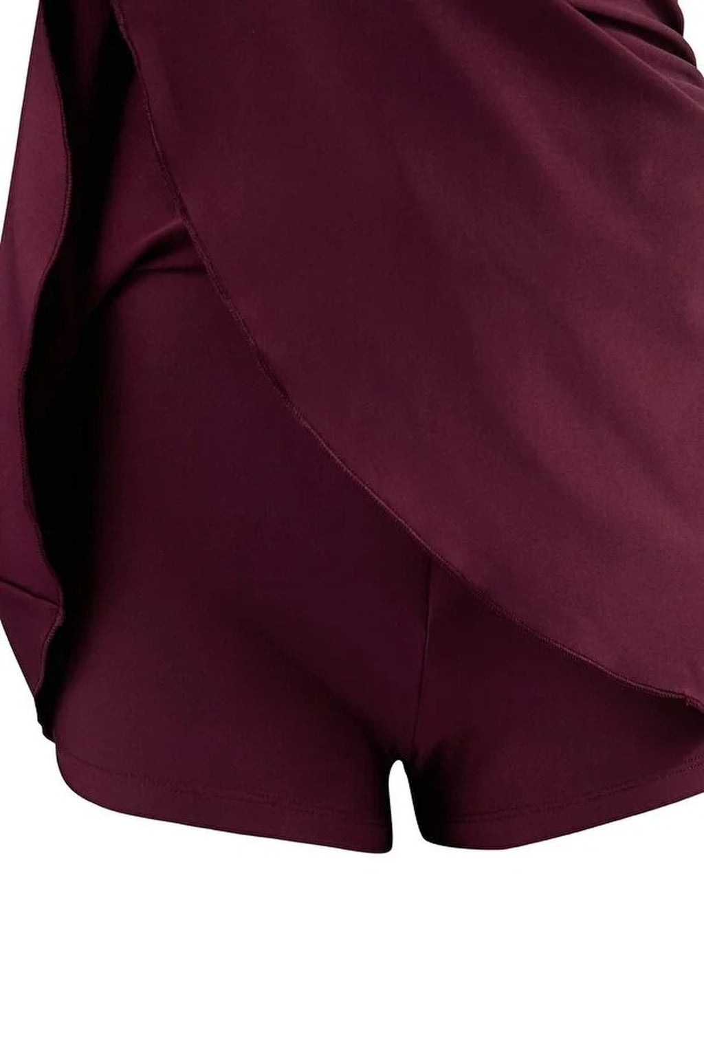 One-Shoulder Covered Short Skirt Basic Swimsuit