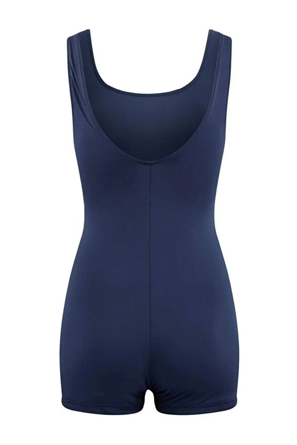 Square Neck Covered Surfing Shorts Basic Swimsuit