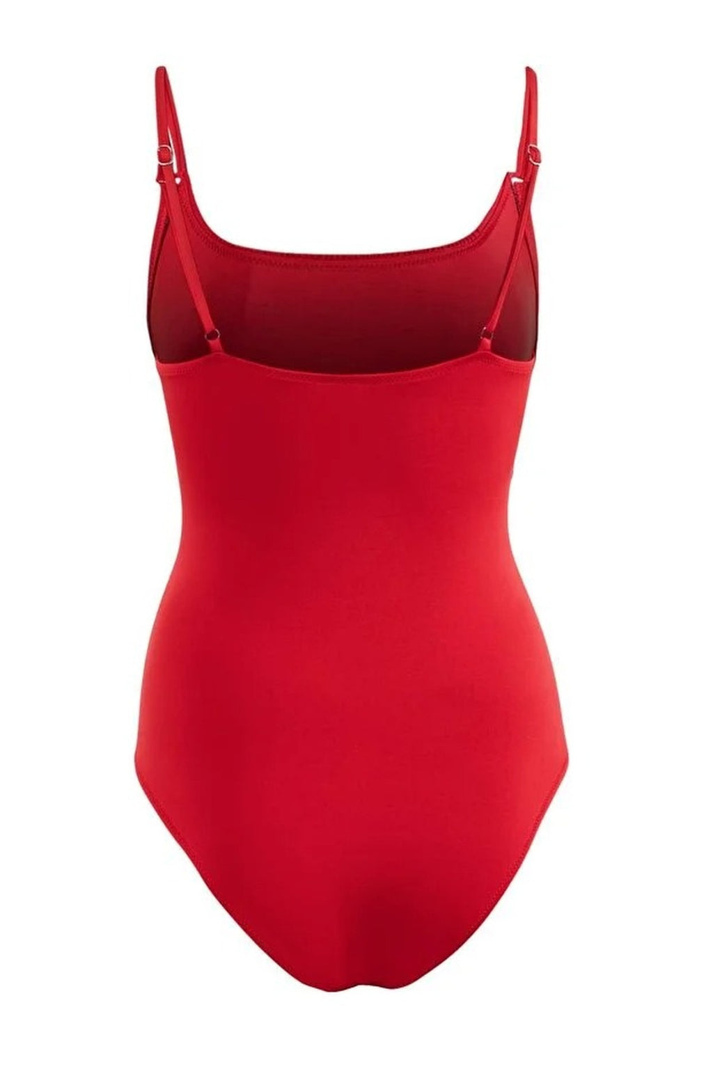 Square Neck Draped Hipster Swimsuit