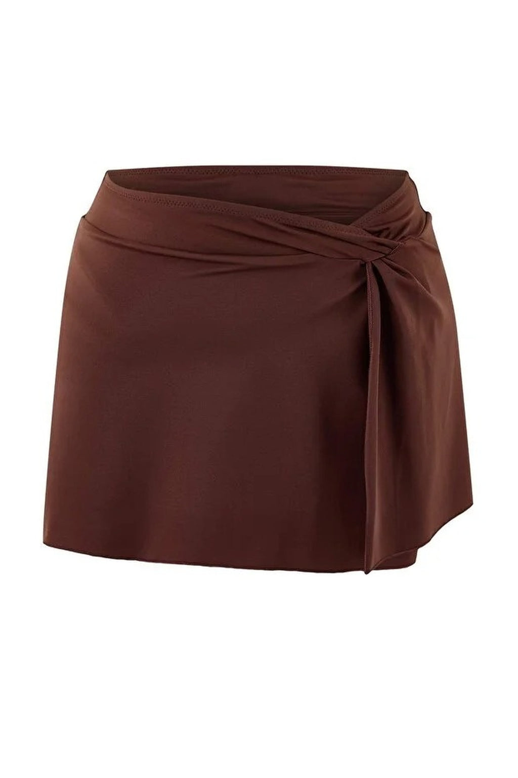 Regular Waist Slit Detail Skirt Bikini Bottom