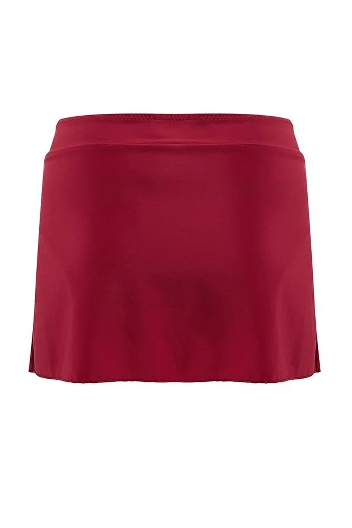 Regular Waist Slit Detail Skirt Bikini Bottom