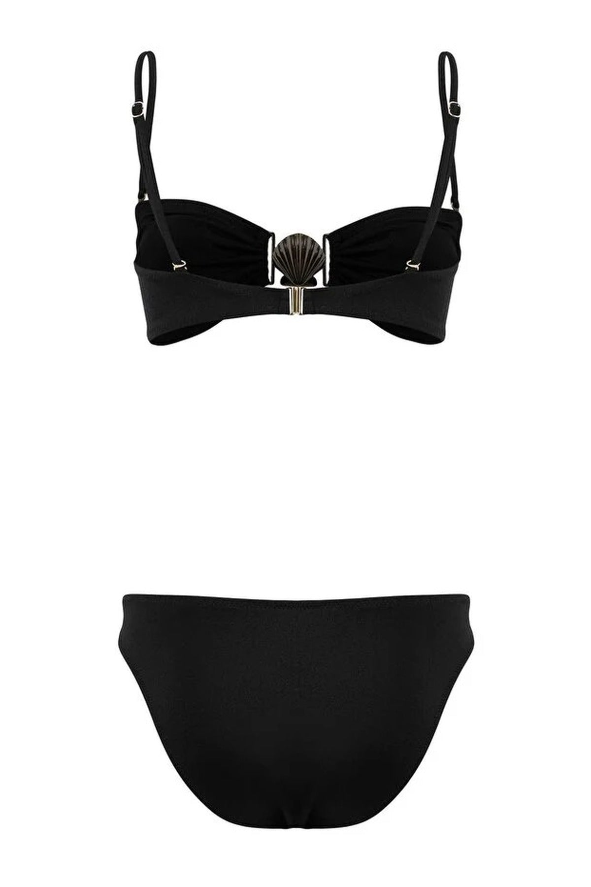 Strapless Padded Low-Waist Regular Bikini Set with Accessories