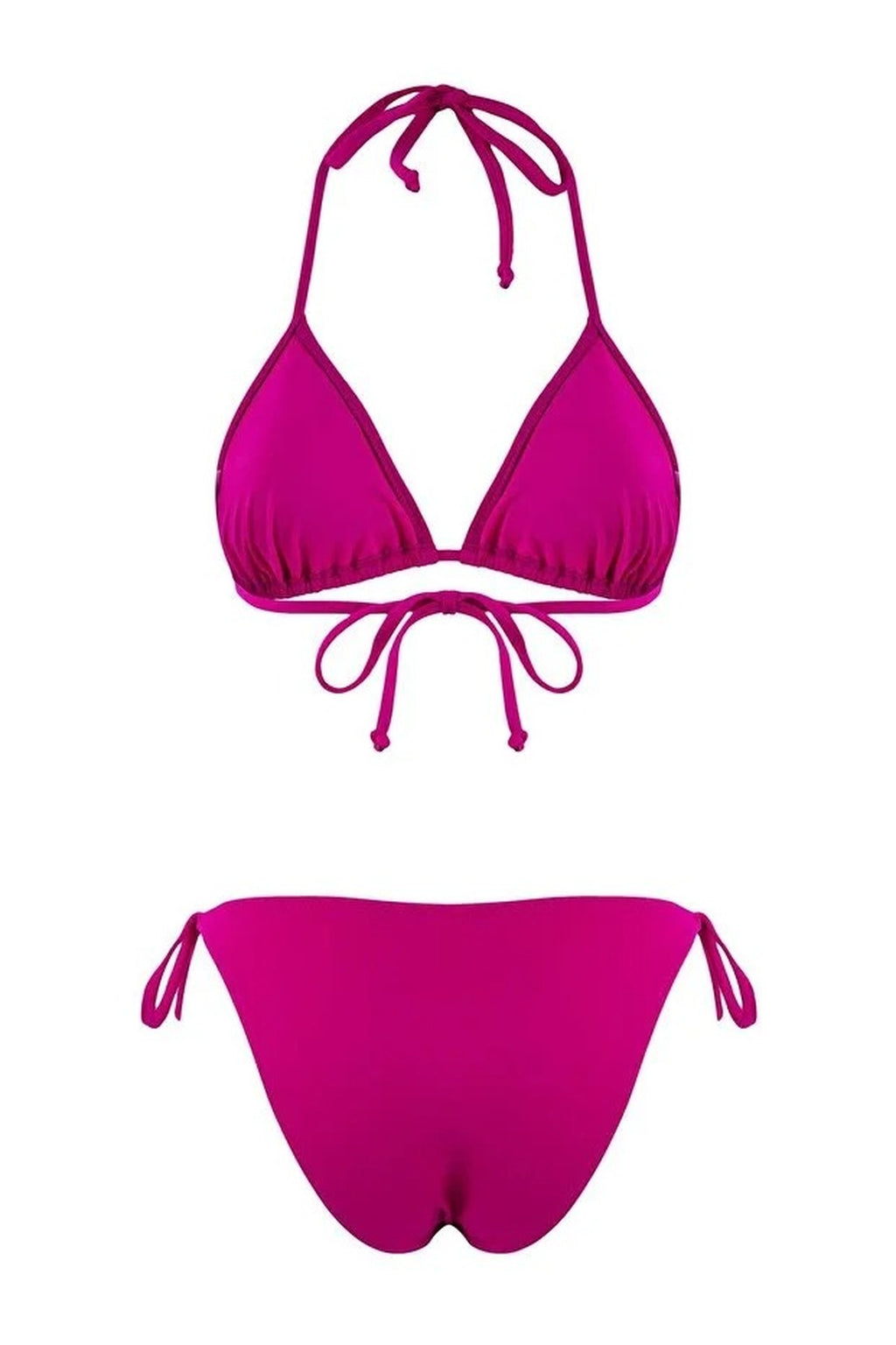 Beaded Accessory Triangle Padded Regular Waist Bikini Set