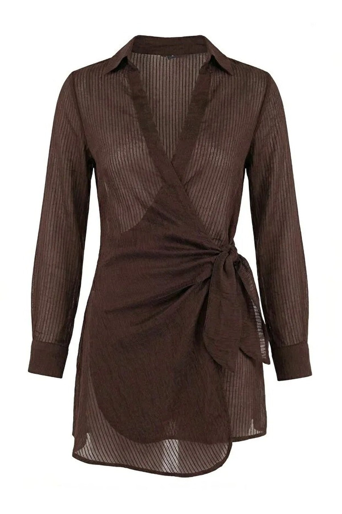 Woven Mini Regular Tulle Beach Dress