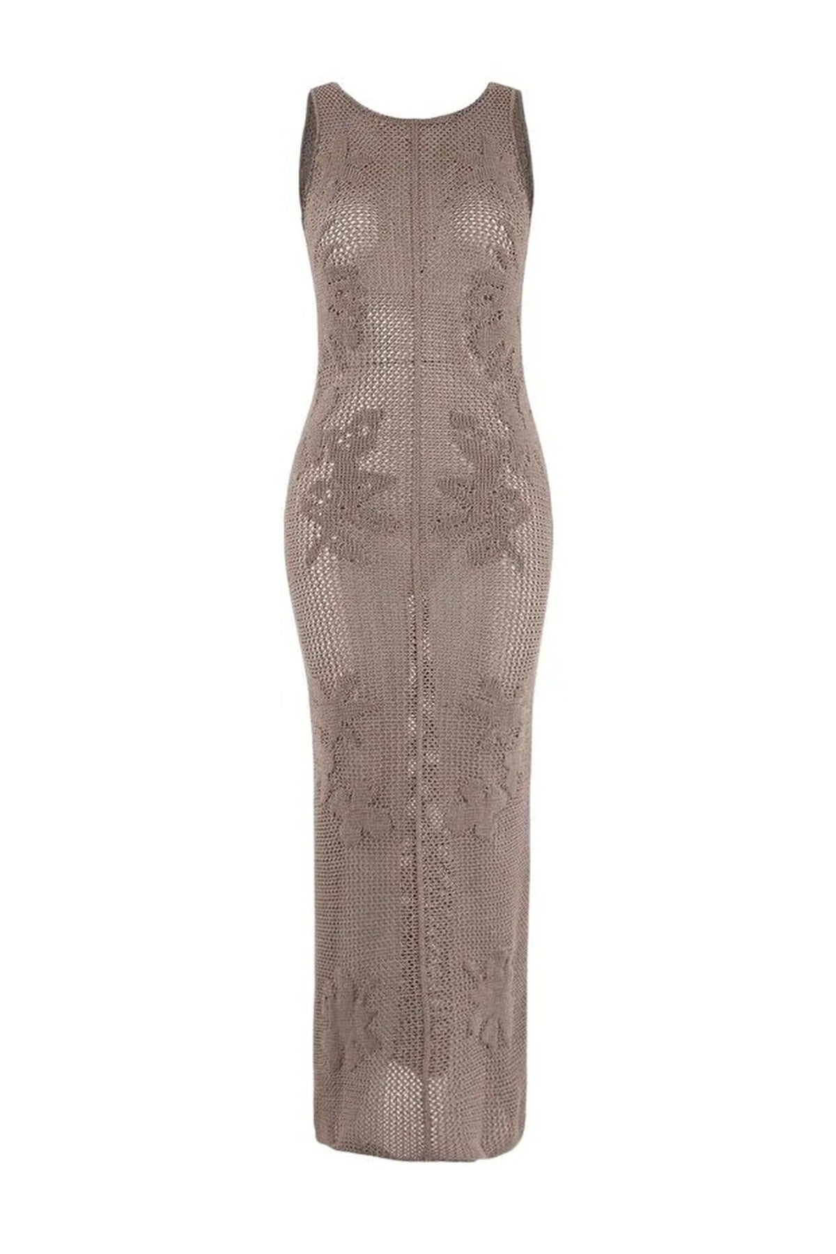 Knit Openwork Maxi Beach Dress