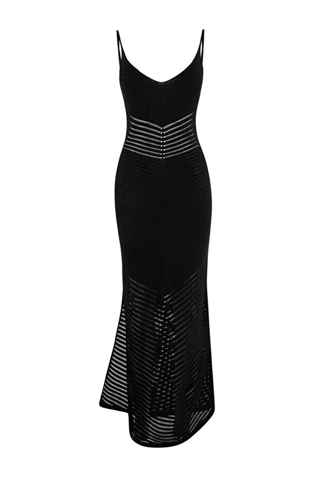 Knitted Maxi V-Neck Beach Dress