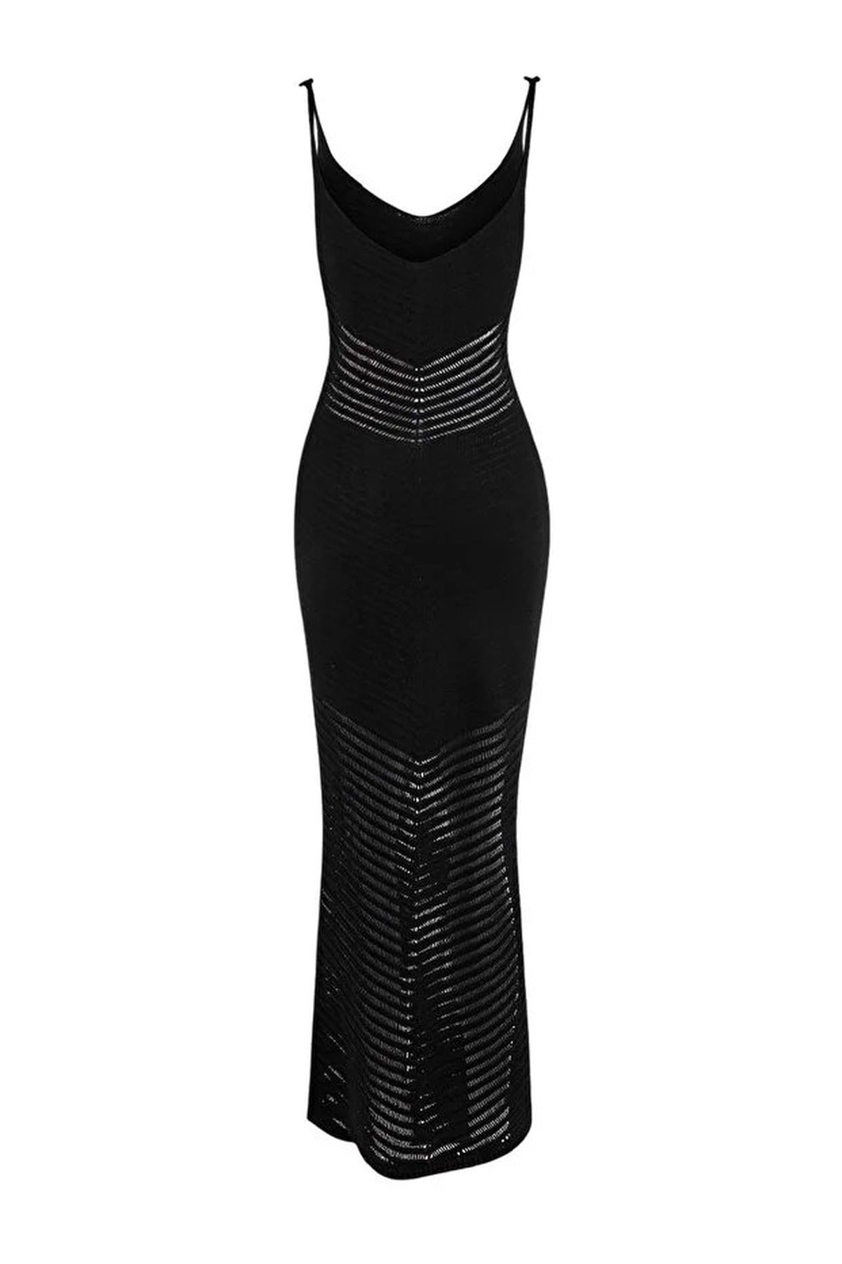 Knitted Maxi V-Neck Beach Dress