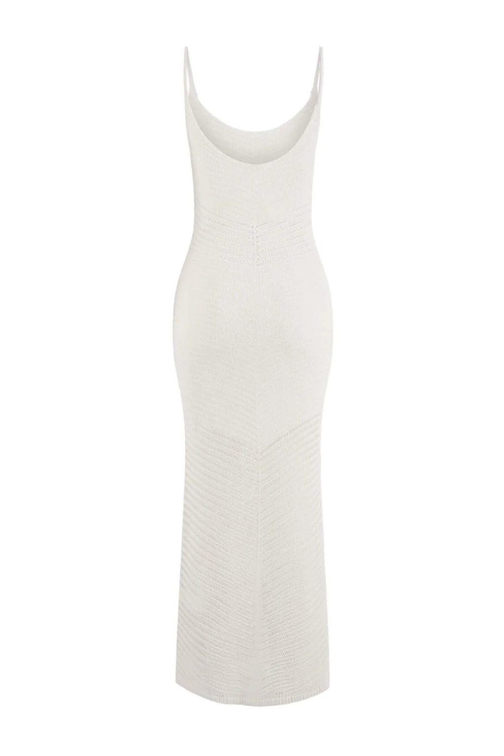Knitted Maxi V-Neck Beach Dress